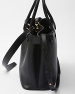 Prada Buckle Large Leather Handbag With Belt - Image 4